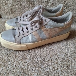 Gola Orchid II Women's Metallic Lizard Sneaker Lace Up Size 8